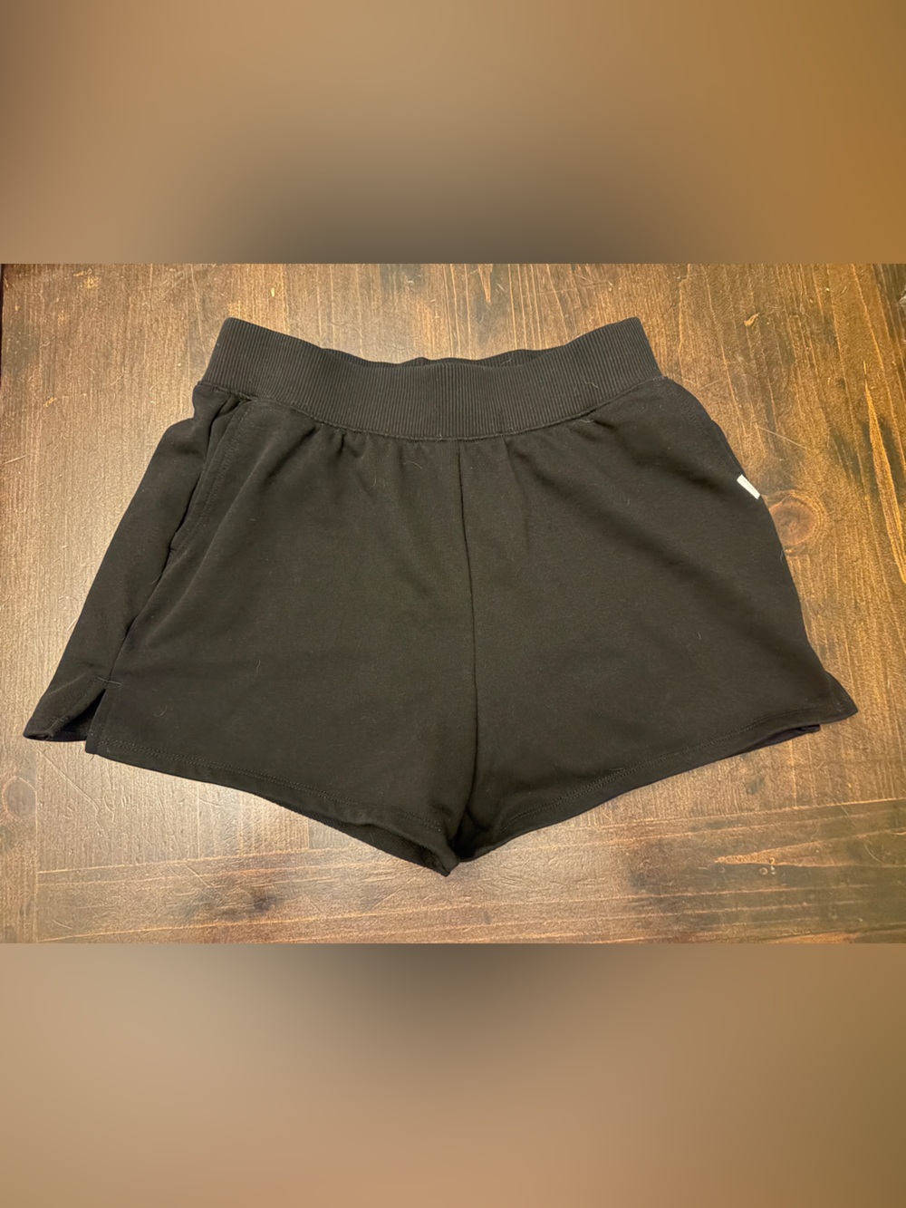 Women's Athletic Works Black Pull-On Lounge Shorts